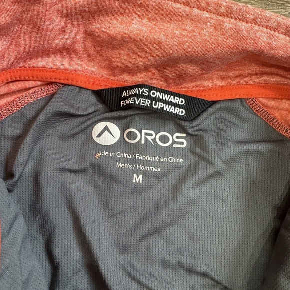 Oros Solarcore Half-Zip Insulated Pullover Mens Size M Coral Orange - Picture 8 of 12